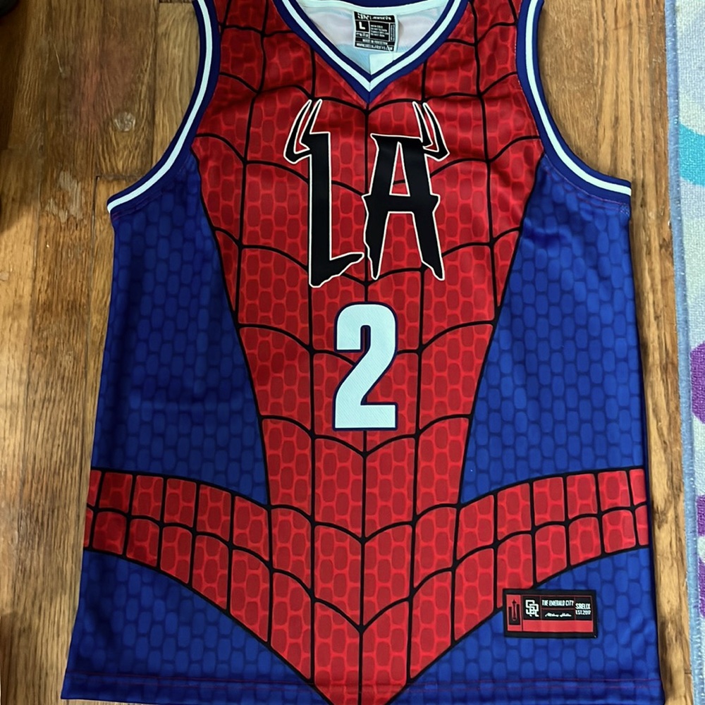 Spider- man basketball jersey